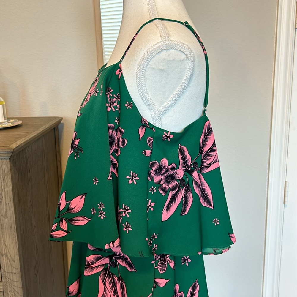 Sam Edelman | Floral Ruffle Mini Dress | Size Med - Picture 8 of 15
